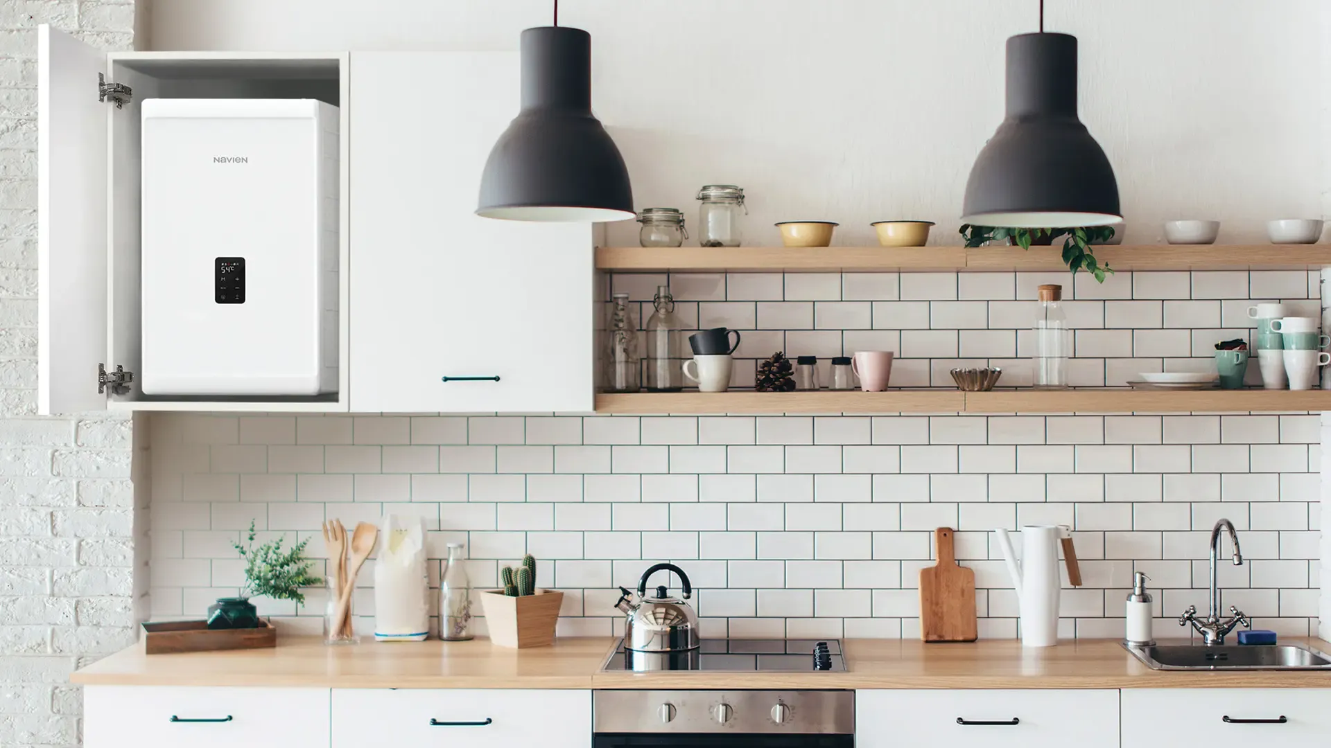 Кухня с газов котел NCB300